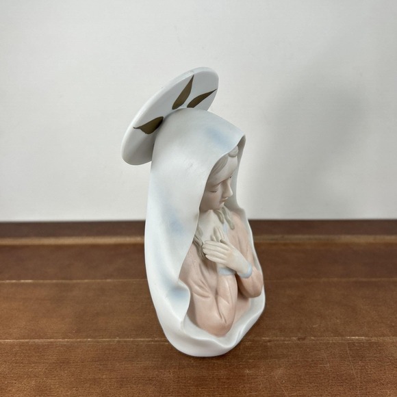 1983 Lefton China 03926 Madonna 6" Christopher Collection Porcelain‎ Figurine - Picture 5 of 6